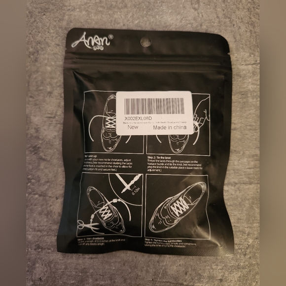 Anan 520 No Tie Elastic Shock Cord Bungee Lock Shoe New Seniors, Kids - Picture 2 of 2